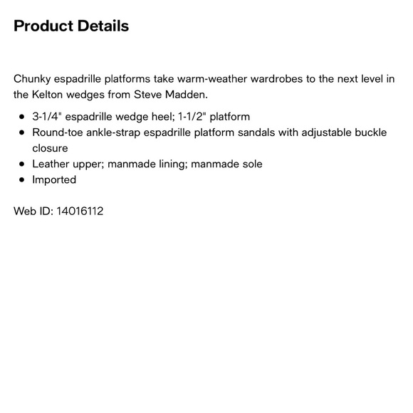 NIB Steve Madden Kelton Espadrille Platform Ankle Strap Sandal Black Leather 8 - Picture 10 of 13